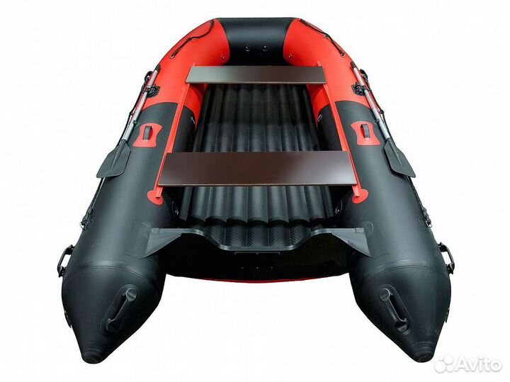 Надувная лодка gladiator E420S красно-черная