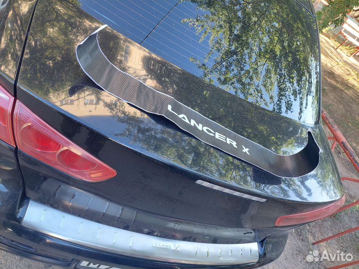 Накладка защитная на бампер лансер 10