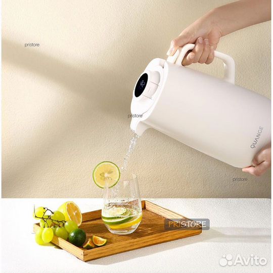 Термос стеклянная колба и термометром Quange 1,5L