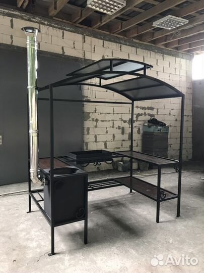 Мангал с крышей
