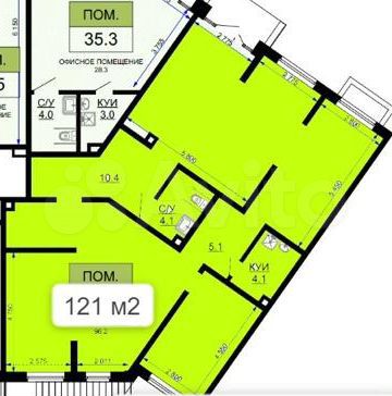 Свободного назначения, 121 м²