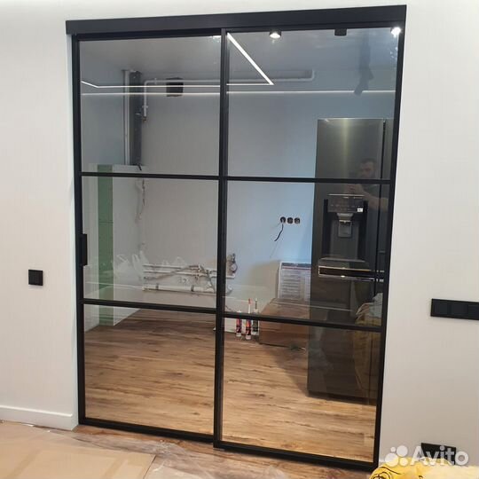 Перегородки и двери в стиле лофт