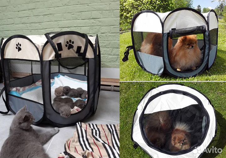 Вольер-тент для щенков и котят