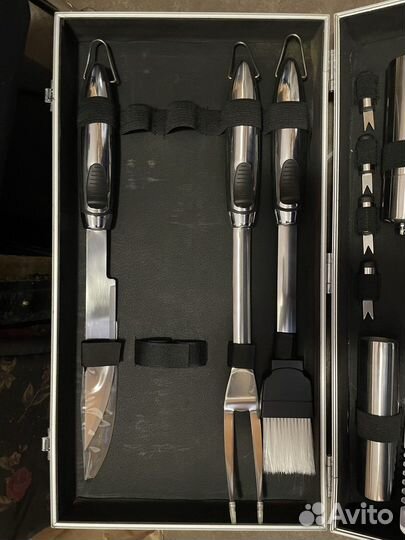 Набор для барбекю в металлическом чемодане кейсе