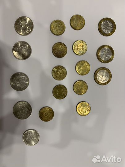 Юбилейные монеты 10 рублей