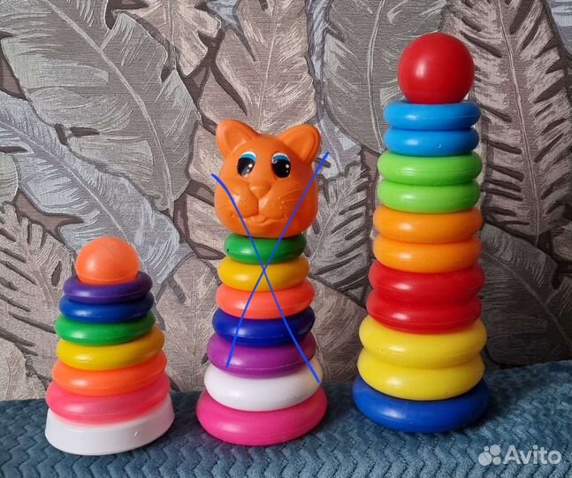 Детские игрушки погремушки пирамидка неваляшка