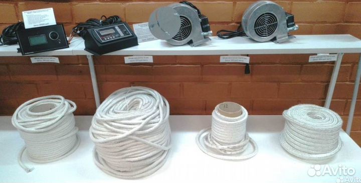 Шнур термостойкий для котлов 8,10,12,15, 20 мм