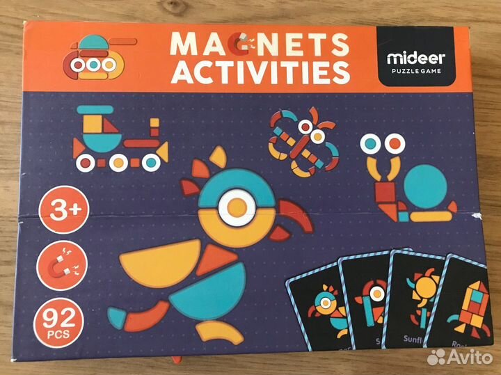 Mideer магнитная игра Геометрические животные