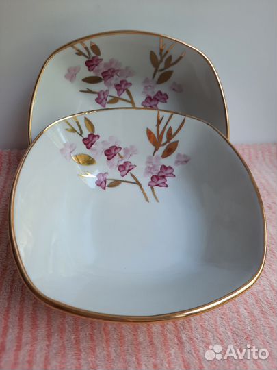 Набор салатников/2 штуки/Фарфор/Дулёво/Новые