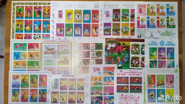 Кндр 66 блоков и малых листов без повторов марки