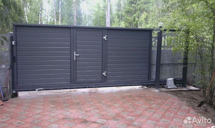 Откатные ворота под ключ. Установка