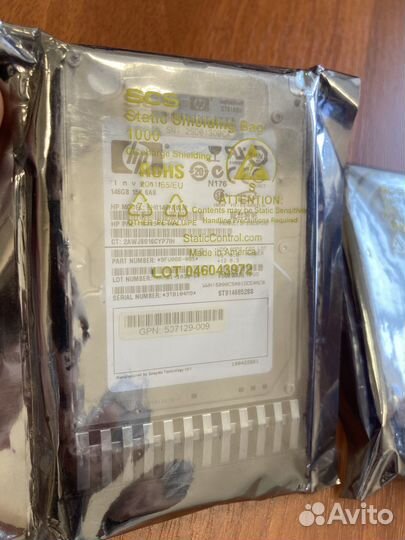 Жесткий диск HP 146gb 15к sas, HP 72gb 10k sas