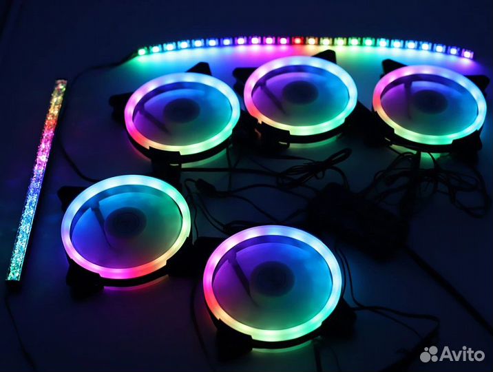 Набор кулеров 120мм с пультом управления