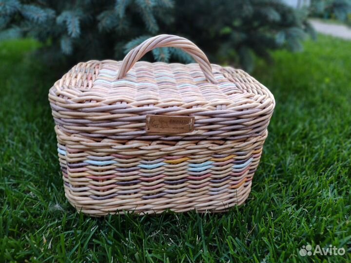 Плетеный короб для хранения
