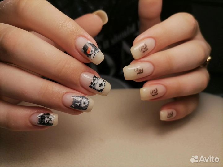 Маникюр наращивание ногтей