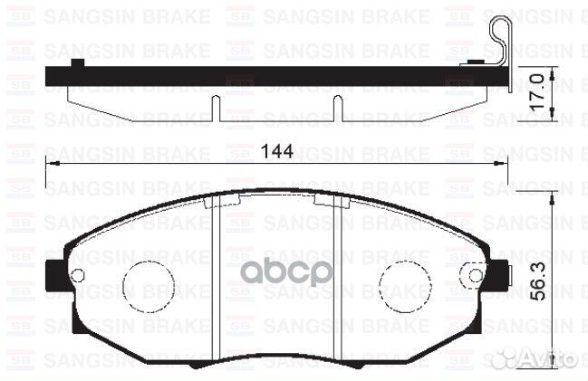 SP1193SNS 96475027 колодки дисковые п Daewoo