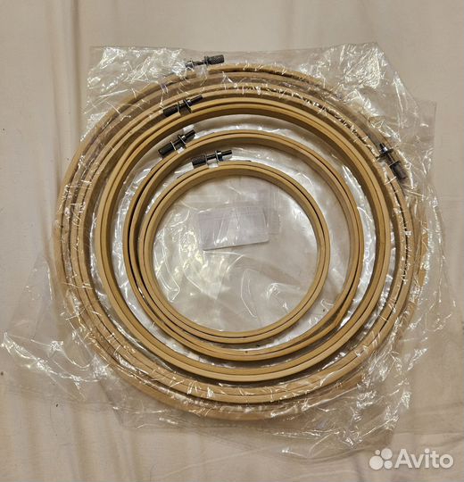 Пяльцы бамбуковые 5 штук