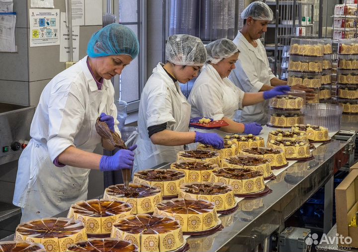 Упаковщик на кондитерскую фабрику Вахта питание