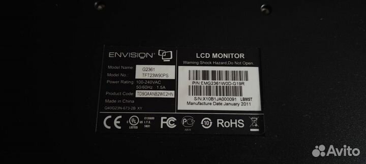 Монитор на запчасти