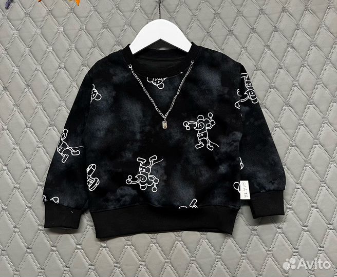 Детская толстовка с цепочкой, 98-122