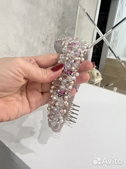 Корона тиара диадема ободок. ручная работа