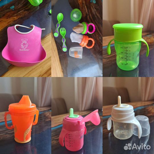 Поильник бутылочка фартук для кормления avent