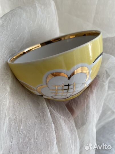 Чашка Дулево от сервиза Желтый хлопок