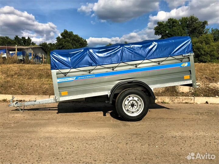 Прицеп 2,5х1,3х0,5 Zn+ (на рессоре alko) Кремень