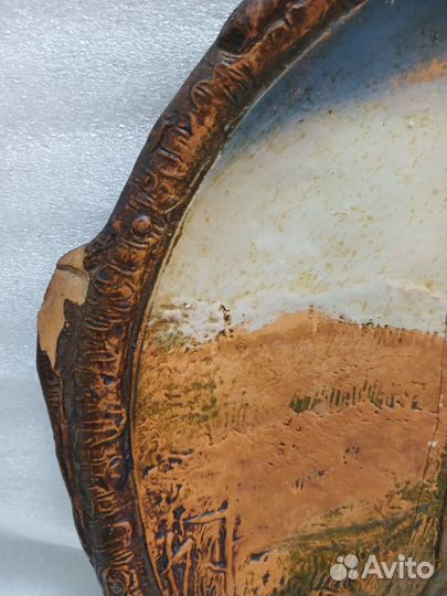 Тарелка настенная старинная