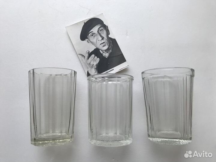 Советские Стаканы Стопки граненые стекло СССР