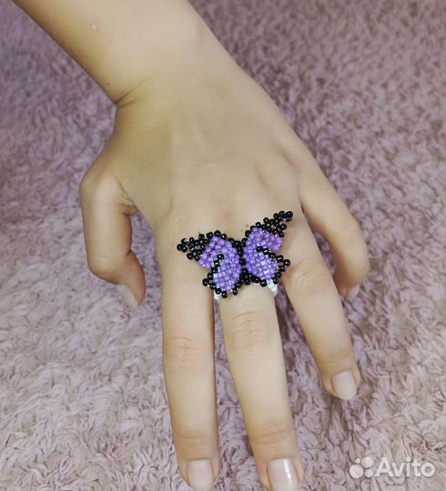 Кольцо из бисера 