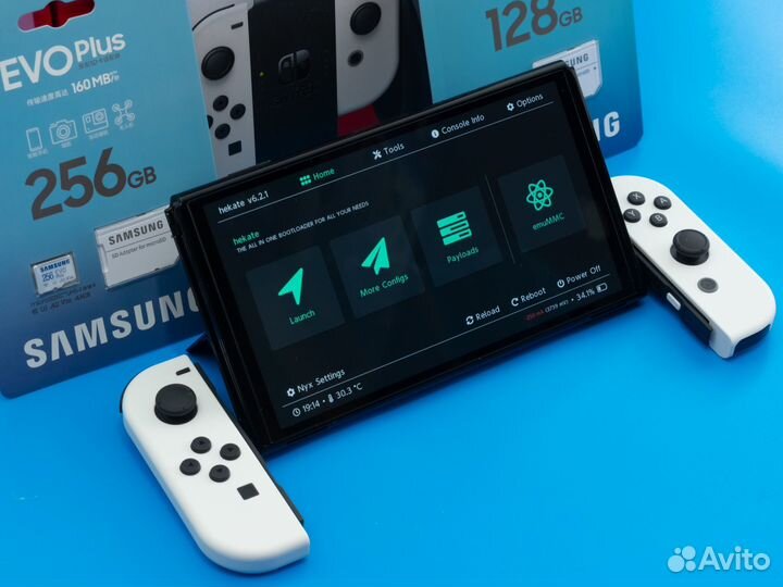 Nintendo Switch oled прошитая + игры