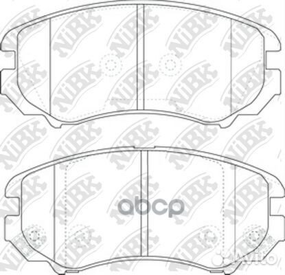 Колодки тормозные дисковые перед PN0377 NiBK