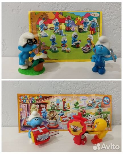 Киндер: Винкс, Смурфы, Шрек, Губка боб