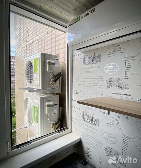 Установка кондиционеров, установка второго этапа