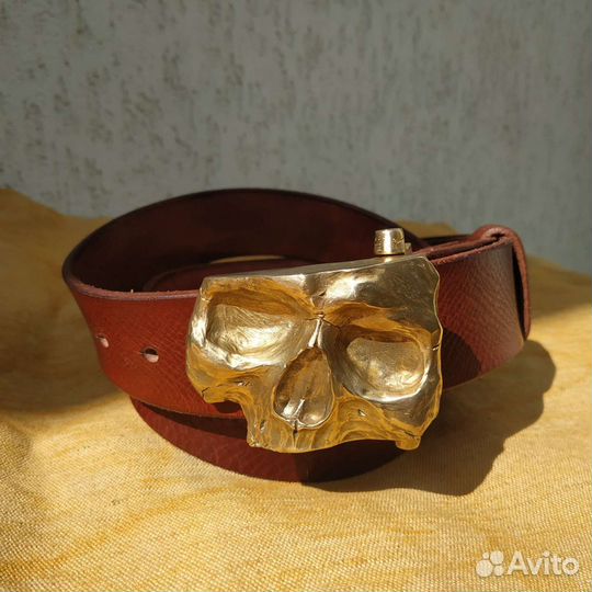 Мужской ремень Череп