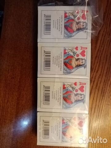 Игральные карты с пластиковым покрытием 36 карт