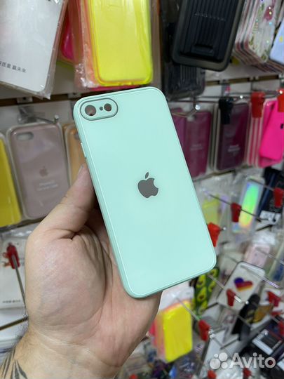 Стеклянный чехлы для iPhone 7/8/Se2020/Se2022