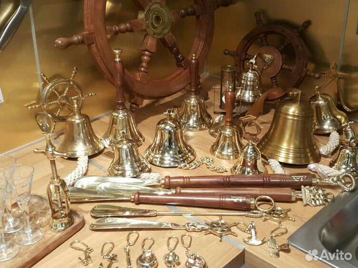 Рында штурвал гравировка подарок моряку