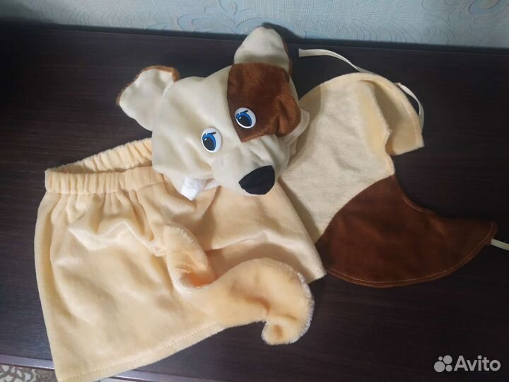 Новогодний костюм для девочки 110 собачка