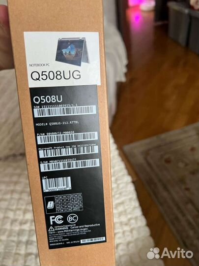 Asus zenbook flip 15 Q508, в коробке как новый