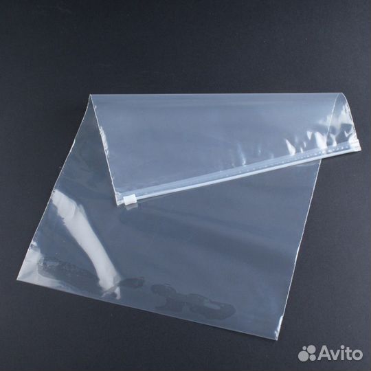 Пакеты упаковочные с клеевым клапаном и бегунком