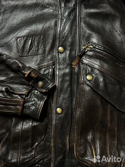 Винтажный кожаный бомбер Keshai А-2