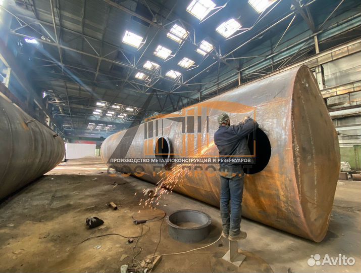 Резервуар горизонтальный стальной ргс