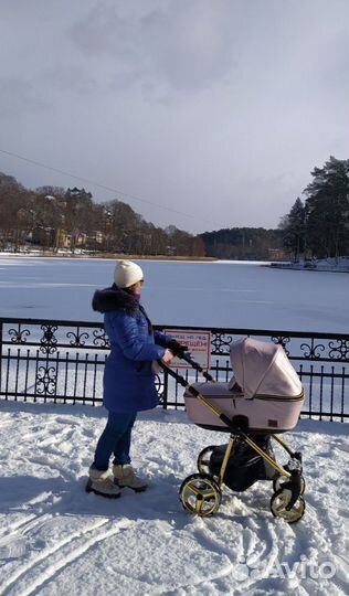 Коляска 2 в 1 adamex reggio экокожа