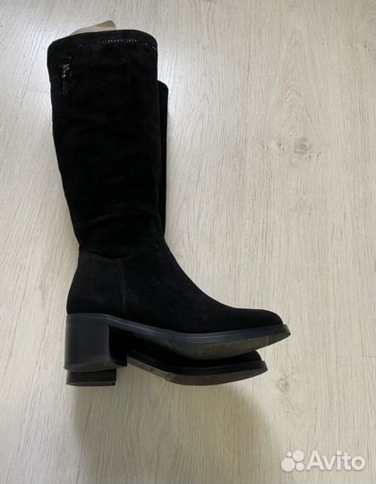 Сапоги замшевые демисезонные натуралки р 36