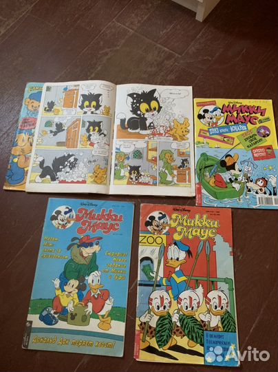 Детск е журналы СССР Bamse и Микки Макс 5 шт