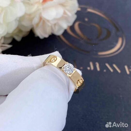 Cartier Love Solitaire Желтое золото, бриллиант 0,3ct