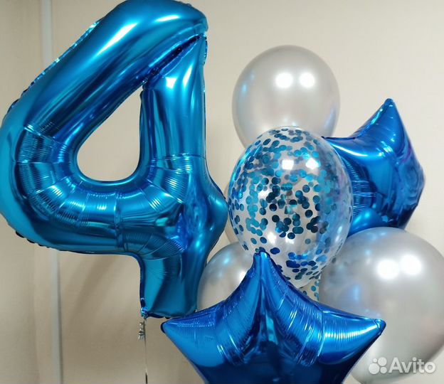 Гелиевые воздушные шары. Шары цифры. Композиции из