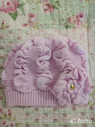 Шапка на девочку 2-3 года